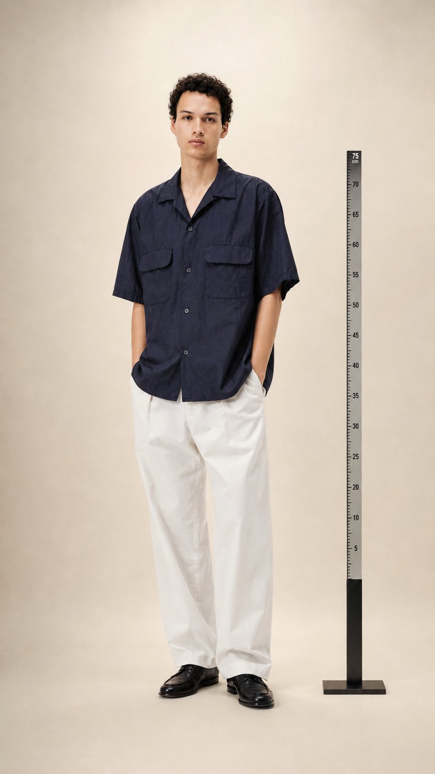 AI product shot of Open Collar SS Shirt