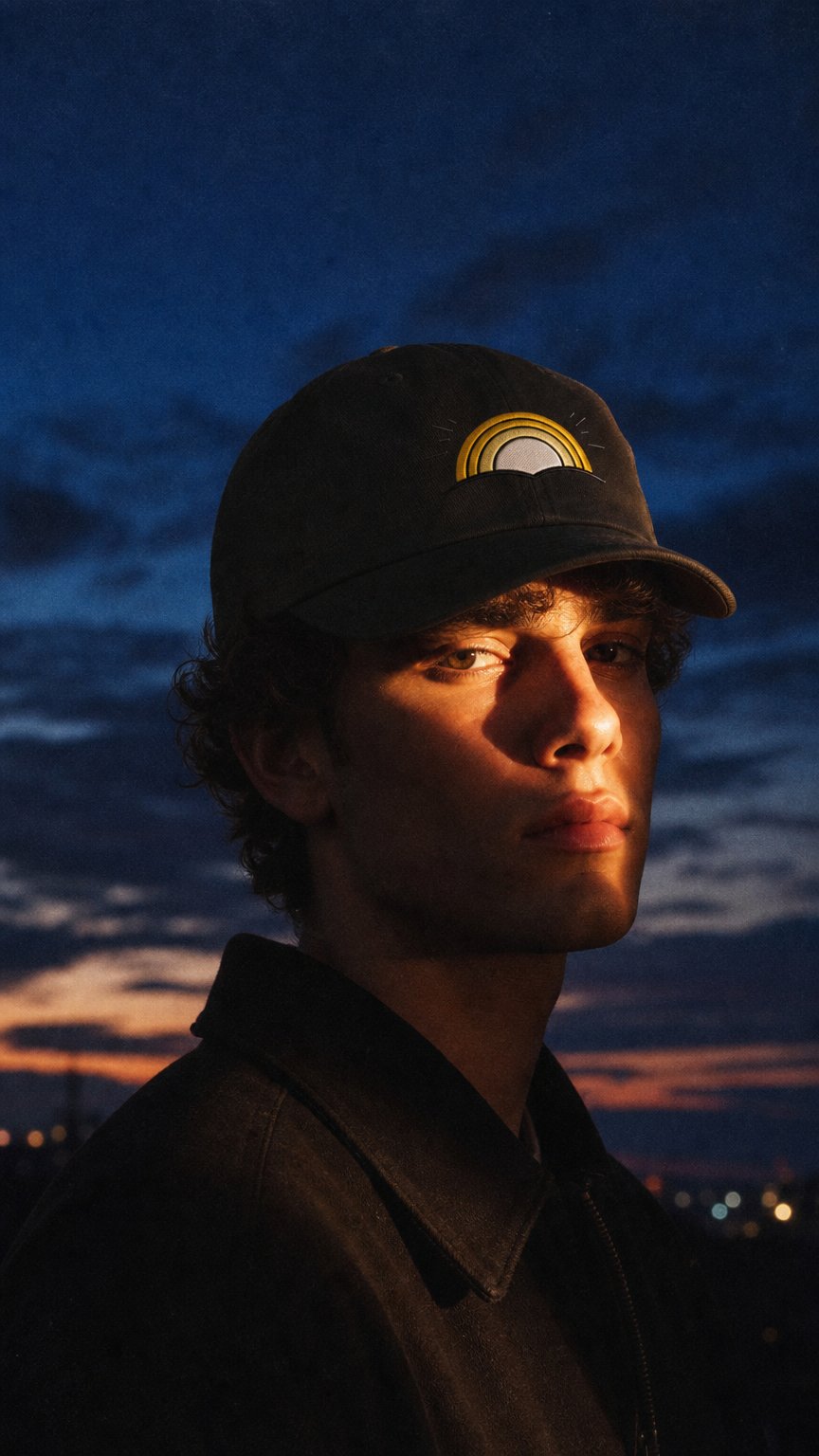 AI product shot of Testimonies of Faith Dad Hat