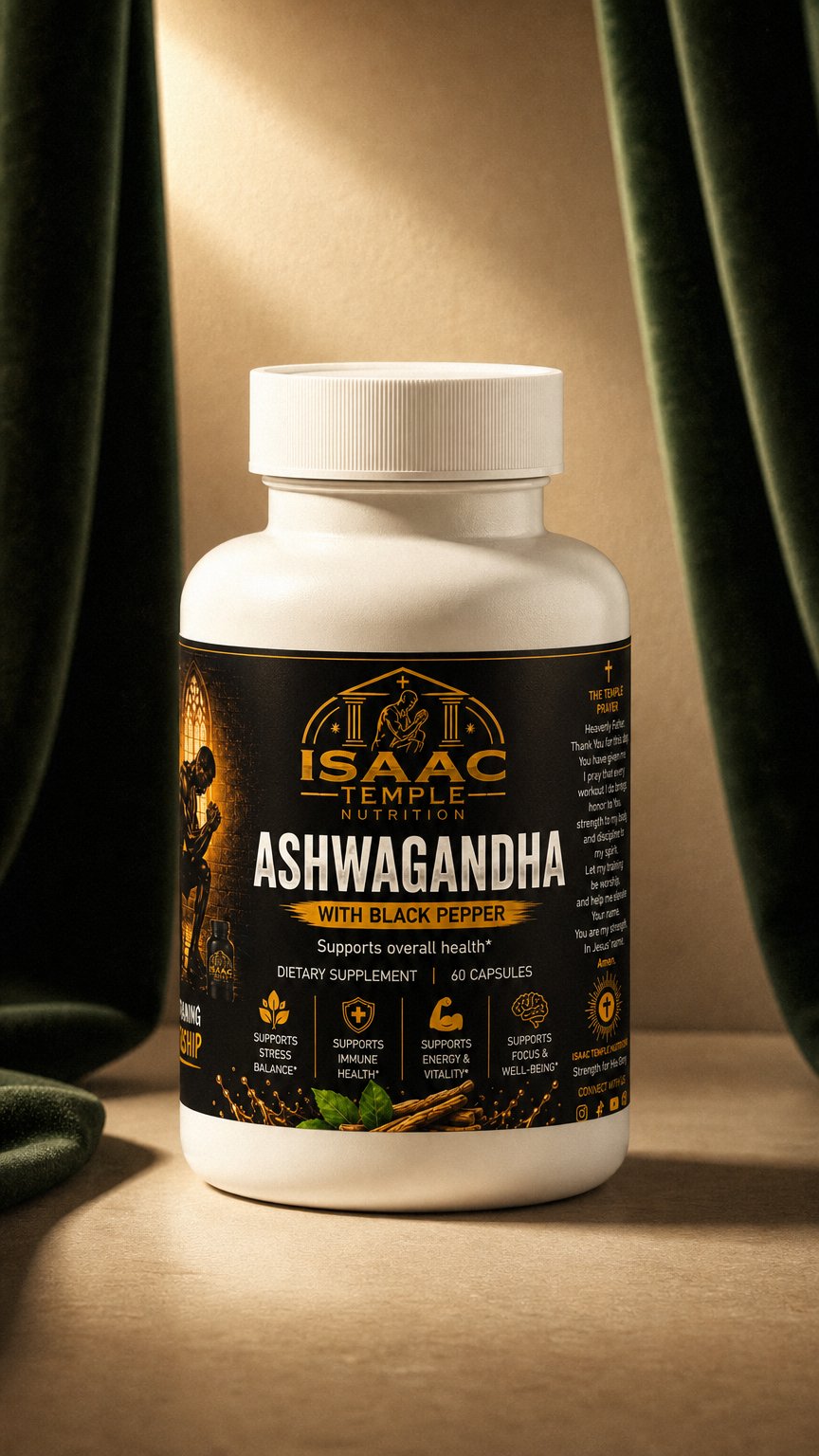 AI product shot of Ashwagandha