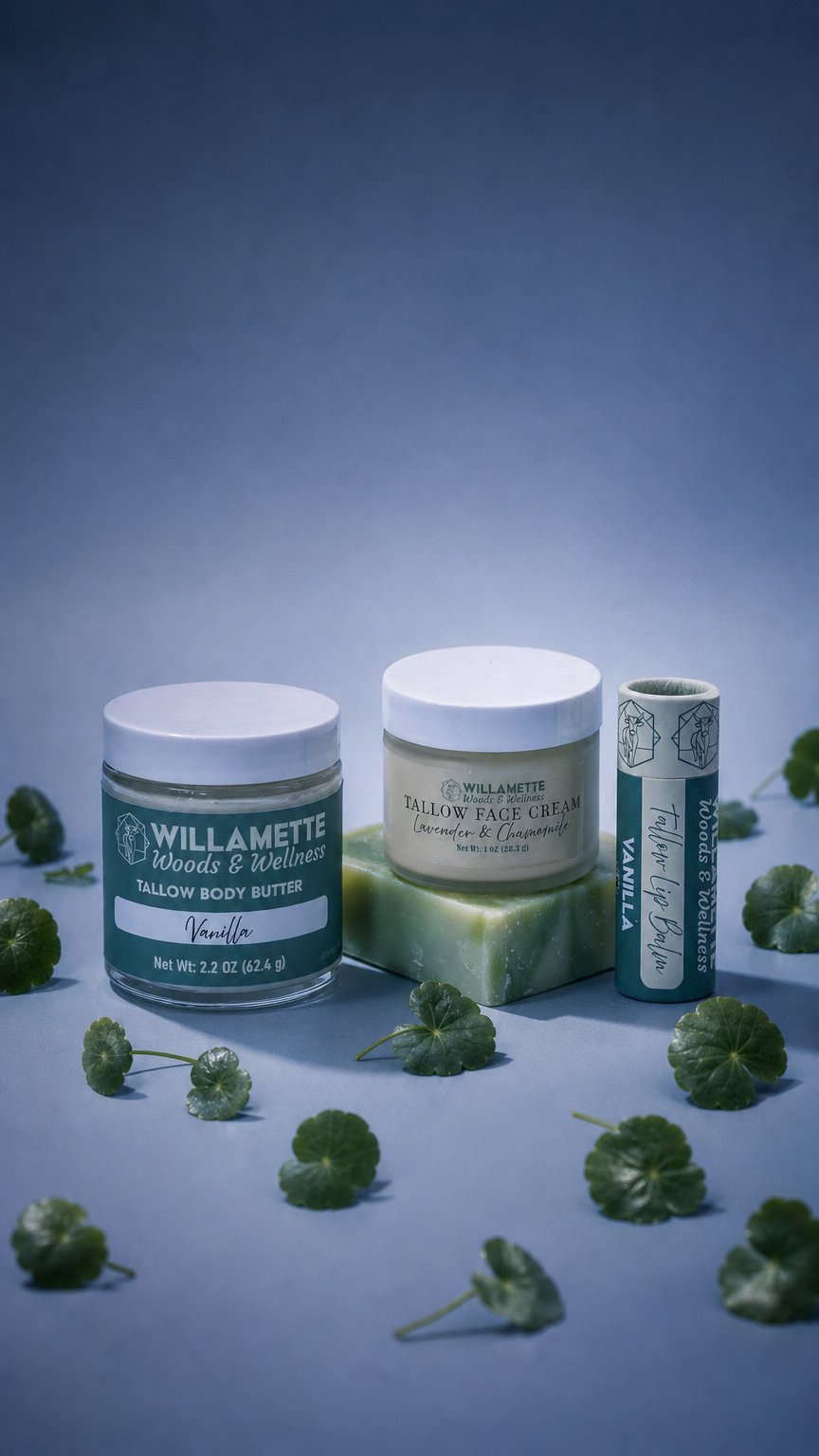 AI product shot of Tallow Essentials Bundle