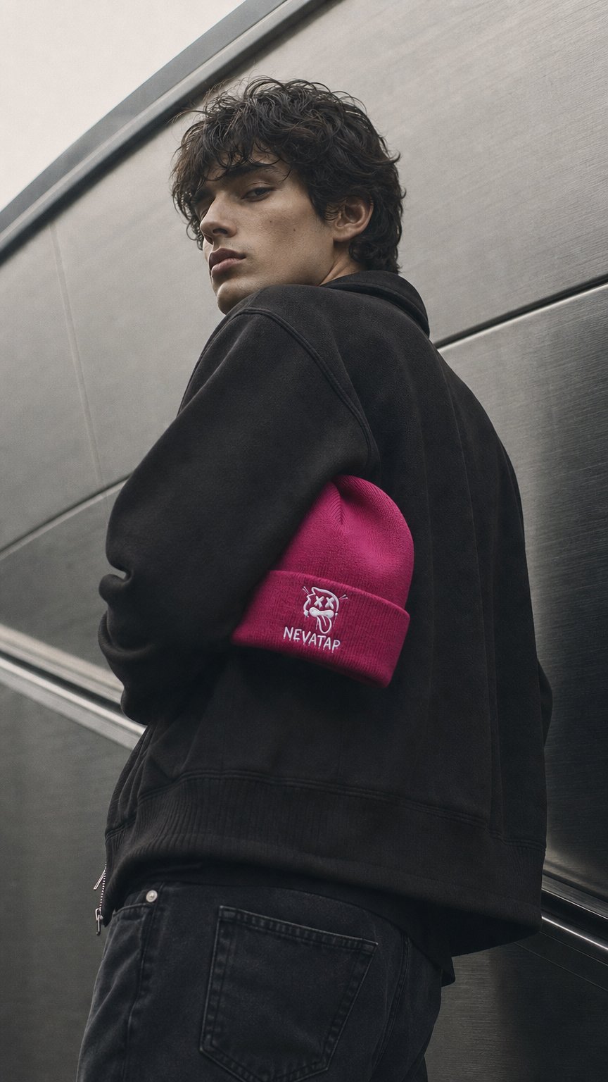 AI product shot of Fleece Lined Beanie