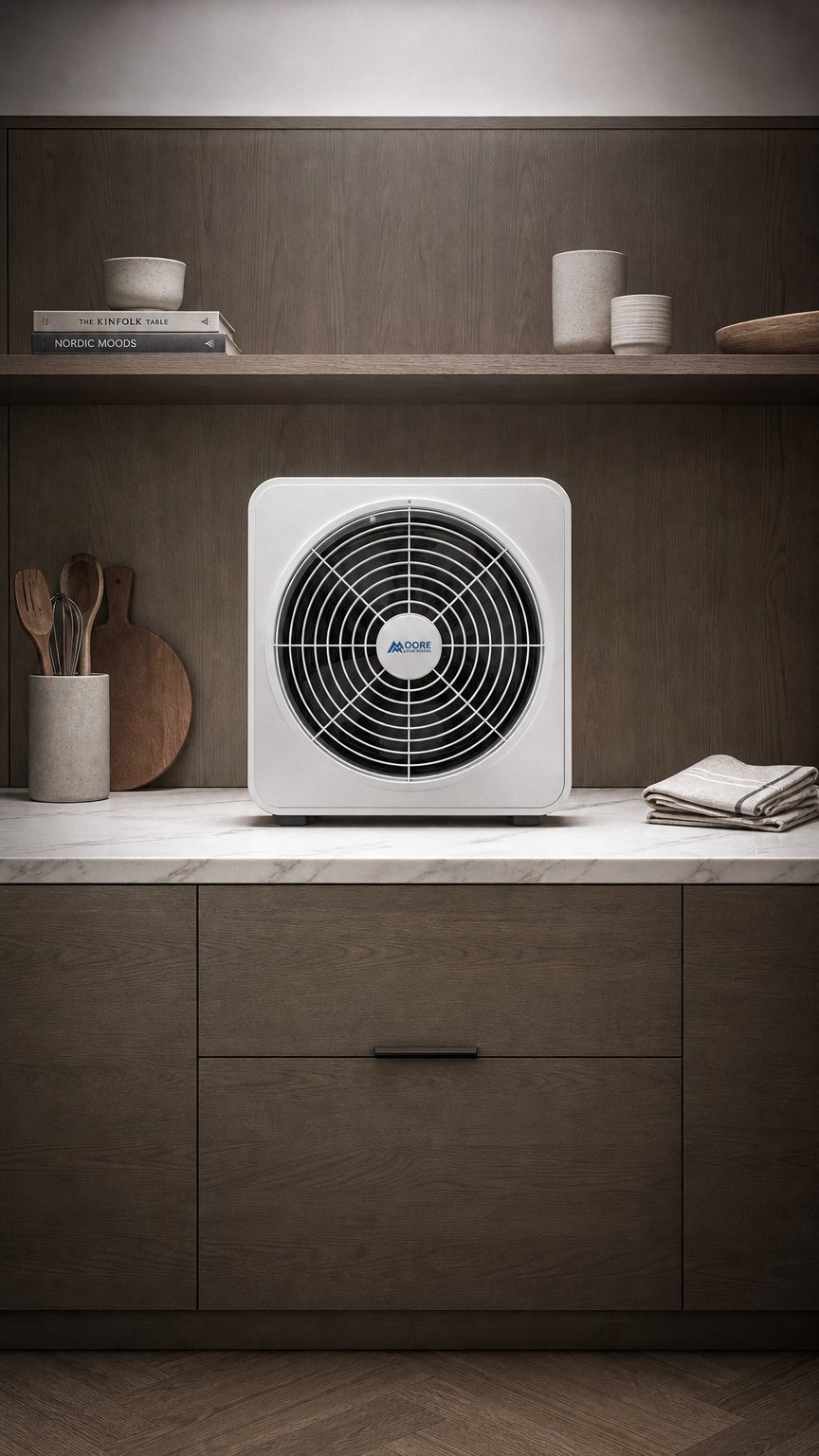 AI product shot of Whole House Fan