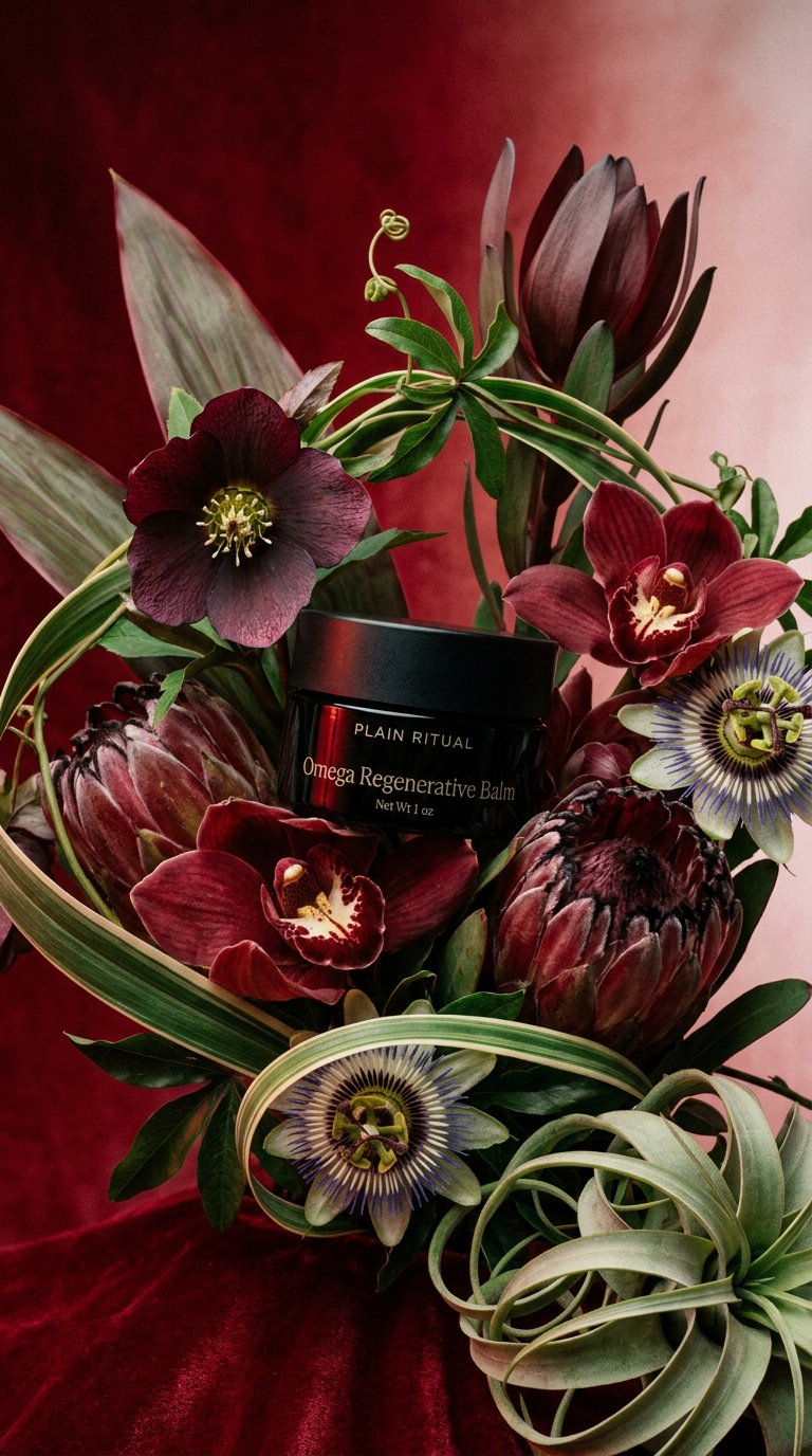 AI product shot of Omega Regenerative Balm