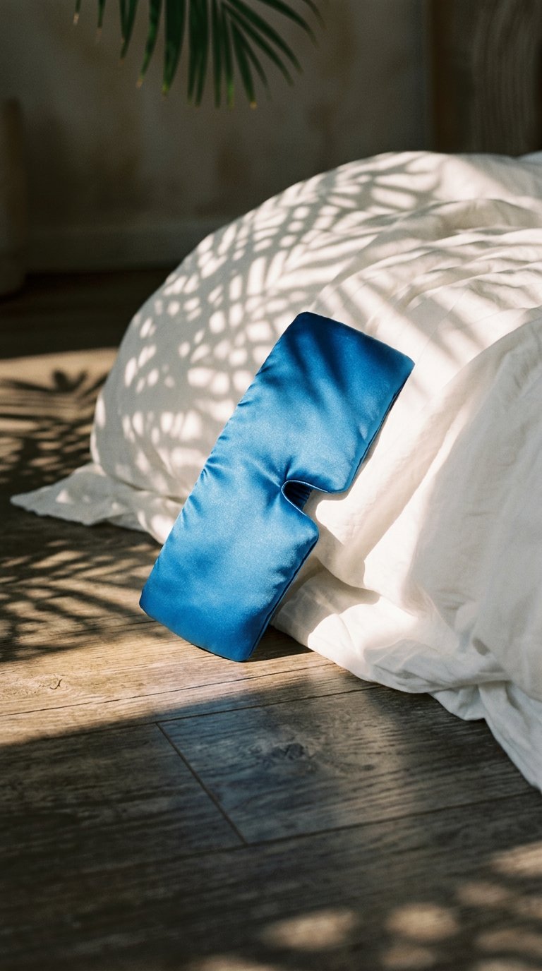 AI product shot of Weighted Silk Sleep Mask