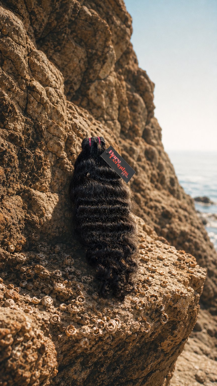 AI product shot of Raw Indian Curly