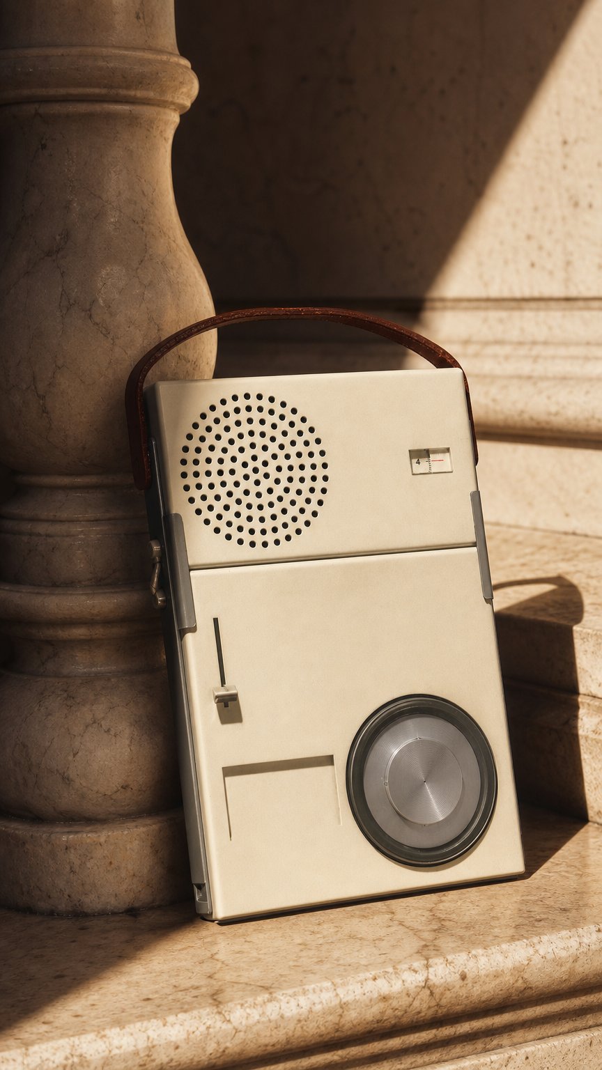 AI product shot of Dieter Rams. Less But Better