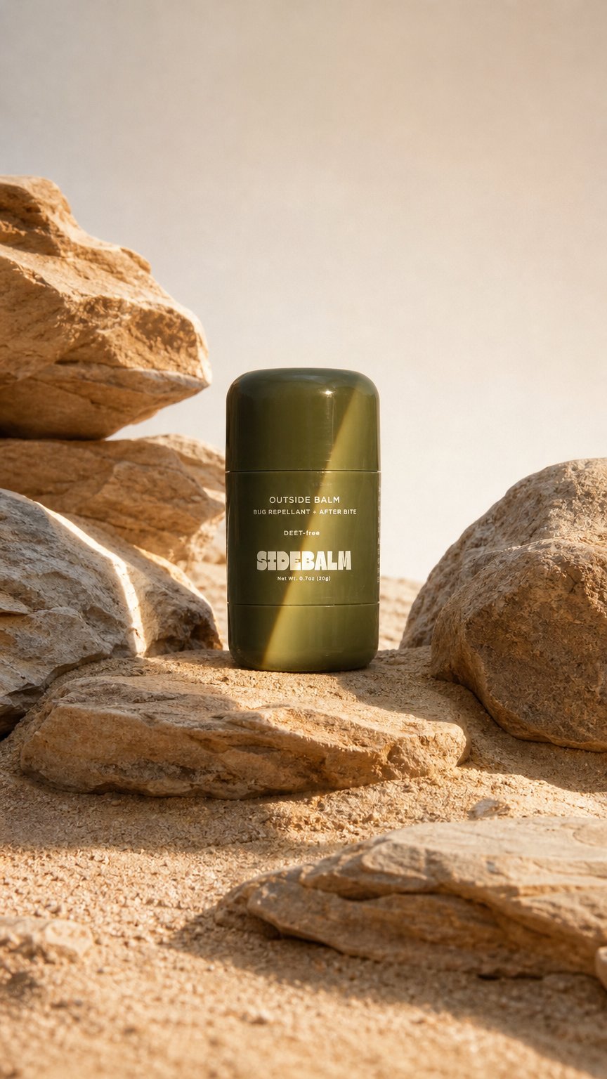 AI product shot of THE OUTSIDE BALM