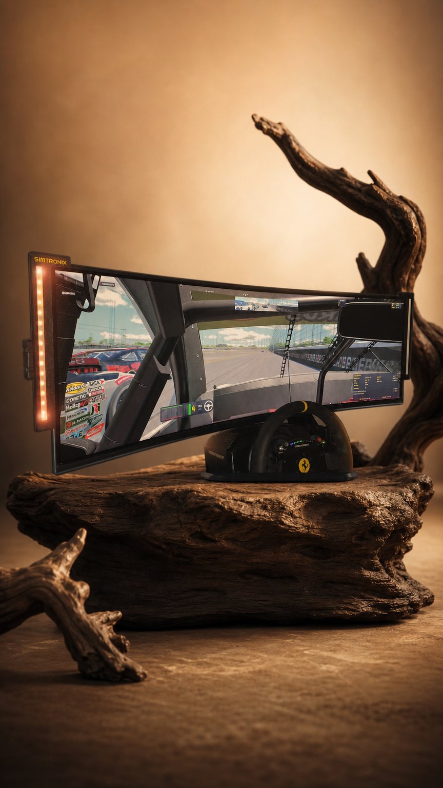 AI product shot of Spotter / Flag / Car Info Lights for PC Sim Racing