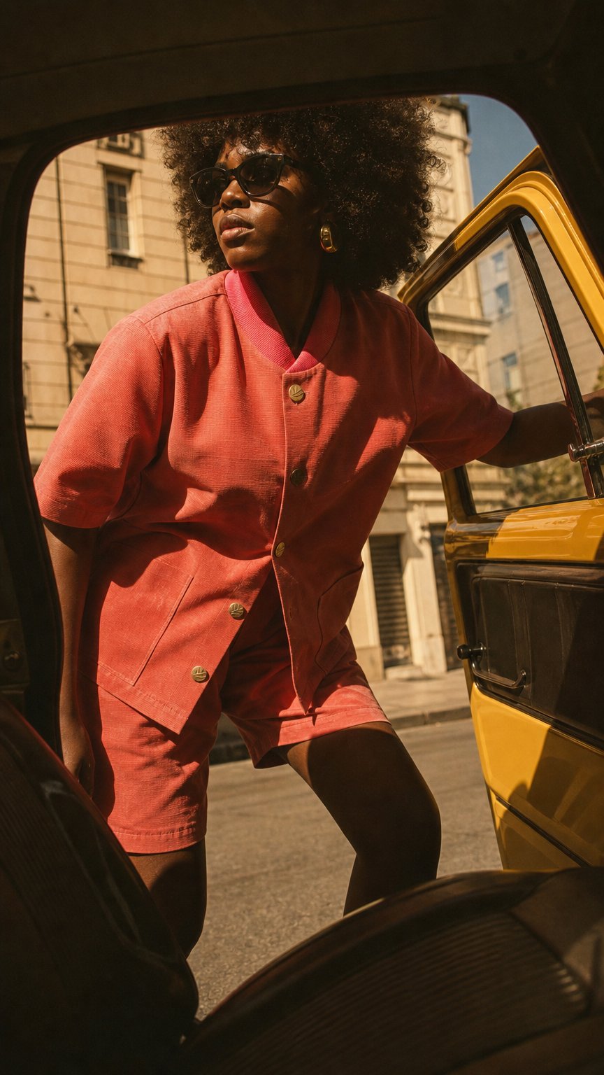 AI product shot of Upendo Short Sleeves Coat