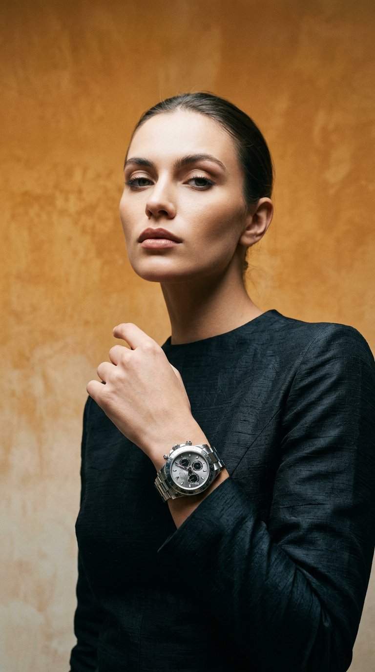 AI product shot of Budget Analog Watch