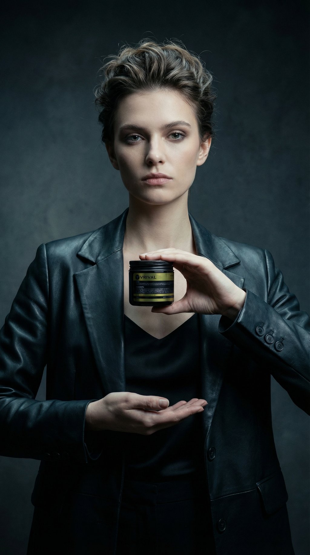 AI product shot of SAVER 2 | Clay Pomade by VRIVAL | 60g