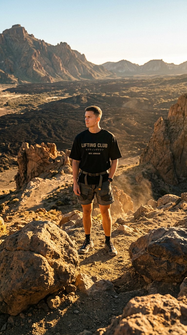 AI product shot of Unisex Lifting Club Tee - Black and Leopard Print