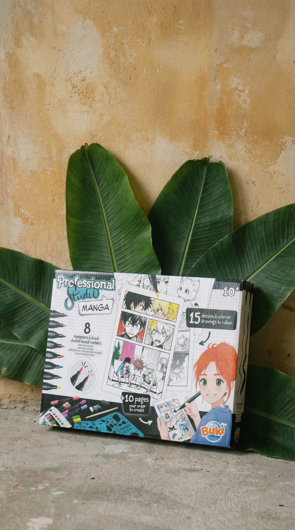 AI product shot of Buki France kreatív készlet | Professzionális Stúdió Manga szett