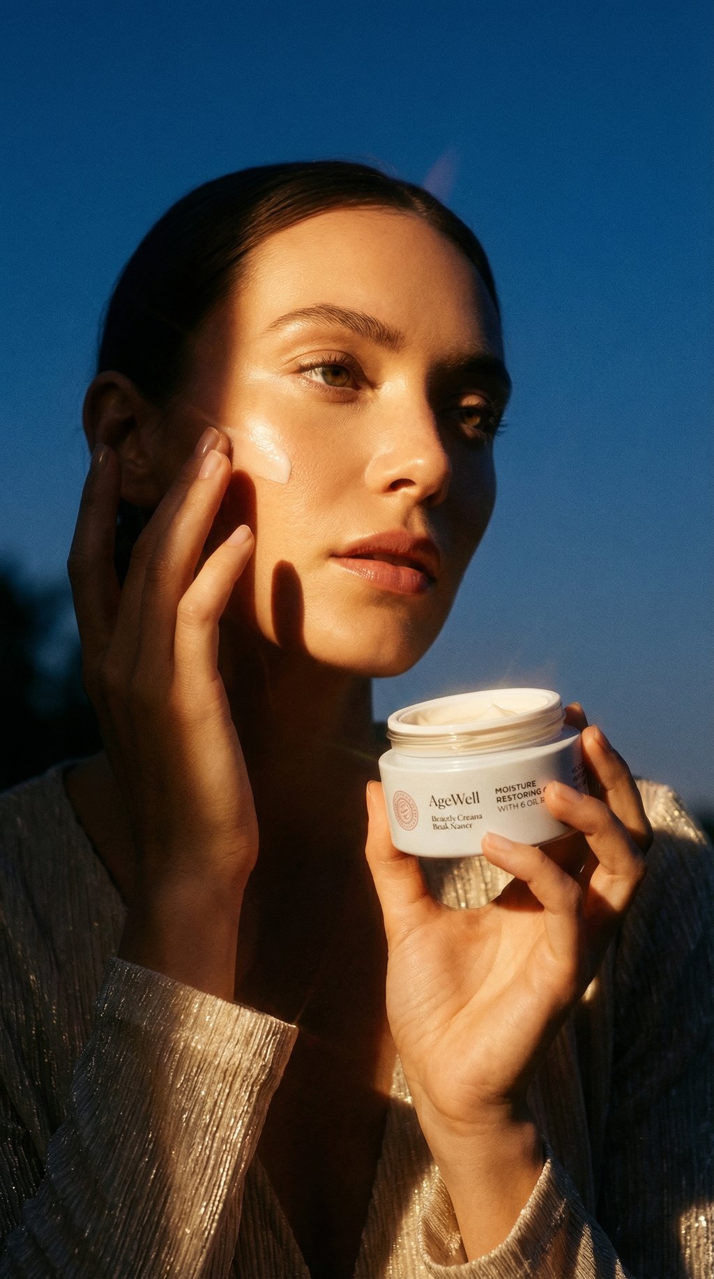 AI product shot of AGEWELL Moisturisers