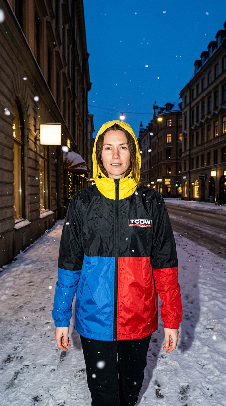 AI product shot of Spring Windbreaker