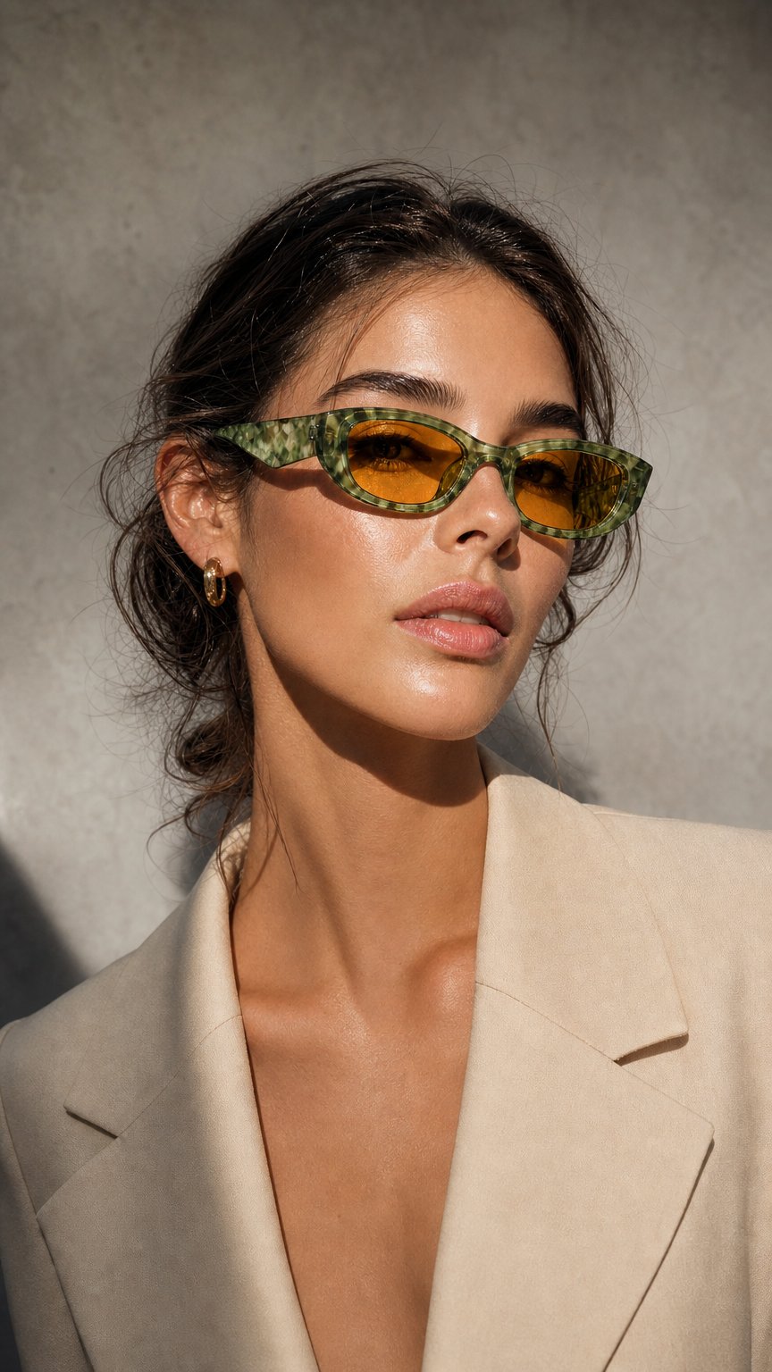 AI product shot of Liora Bold Sunglasses
