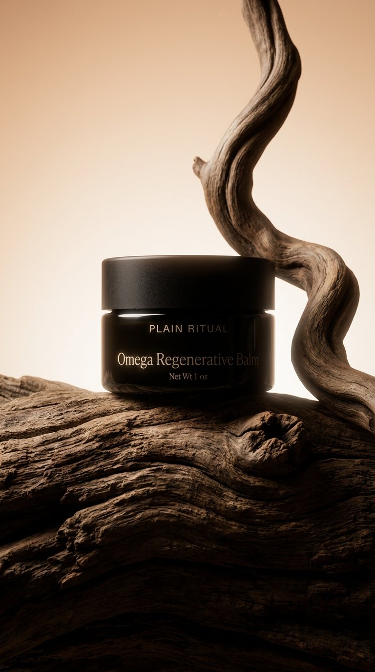 AI product shot of Omega Regenerative Balm