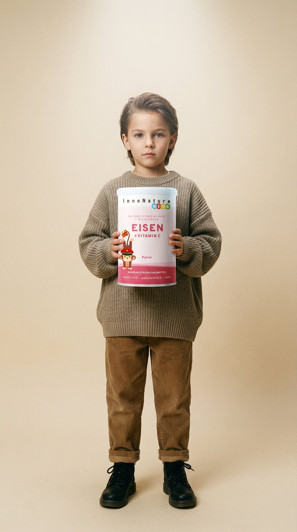 AI product shot of Eisen Kids Pulver
