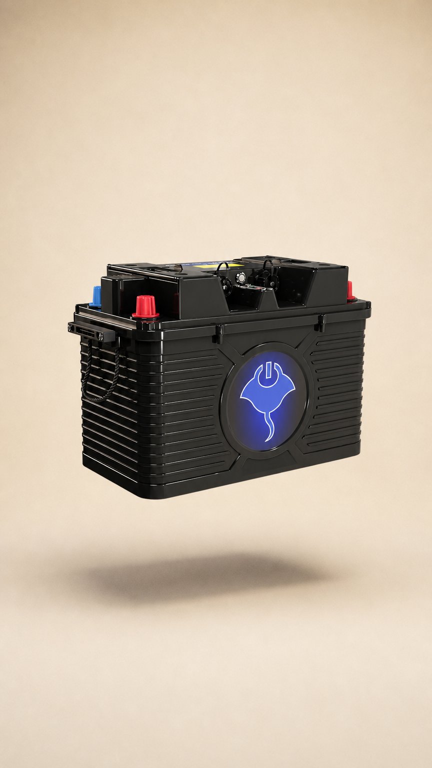 AI product shot of ABYSS® 24V 110Ah NMEA 2000 Dual Purpose Lithium Marine Battery