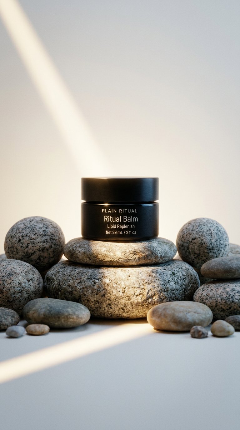 AI product shot of The Ritual Balm
