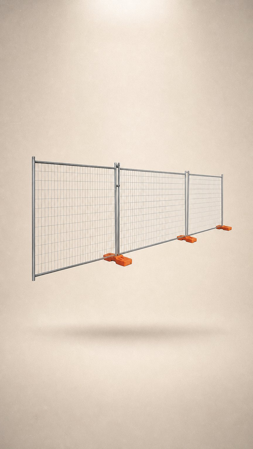 AI product shot of Temporary Fence Packages