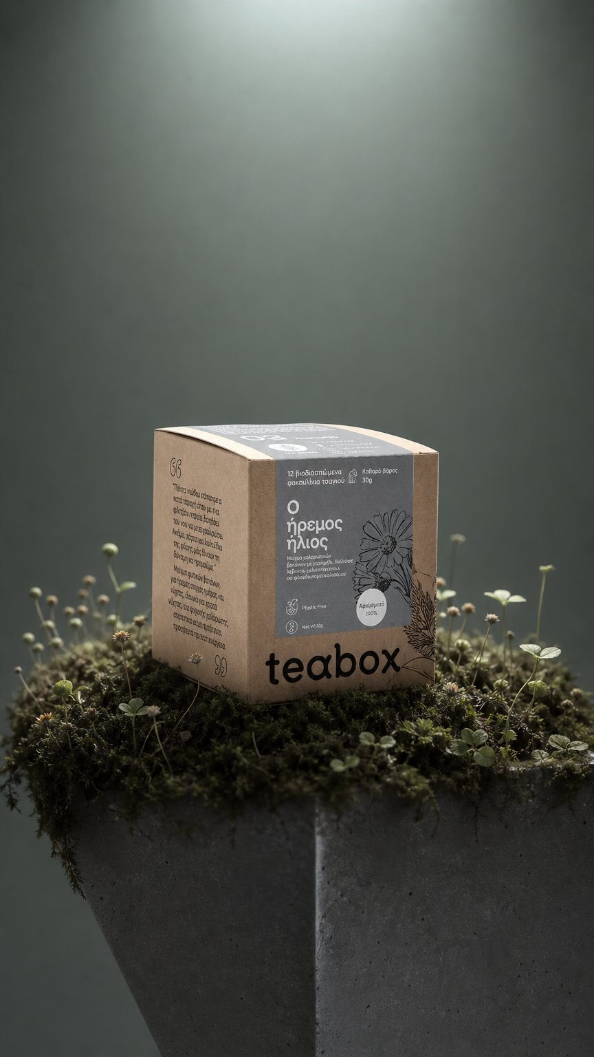 AI product shot of THE CALM SUN #3 CHAMOMILE