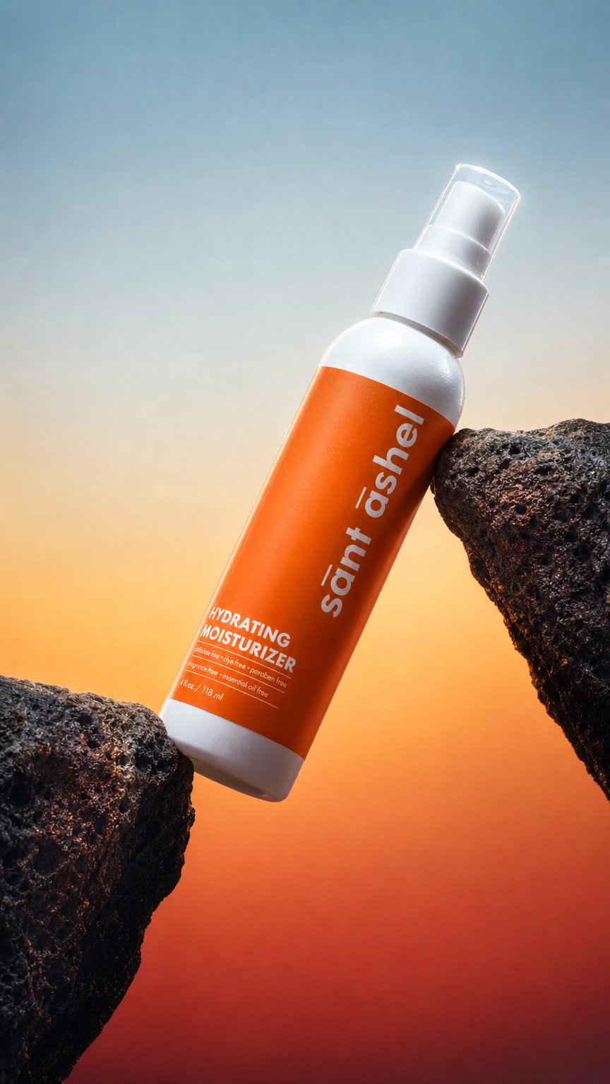 AI product shot of Sant Ashel Hydrating Facial Moisturizer 4oz