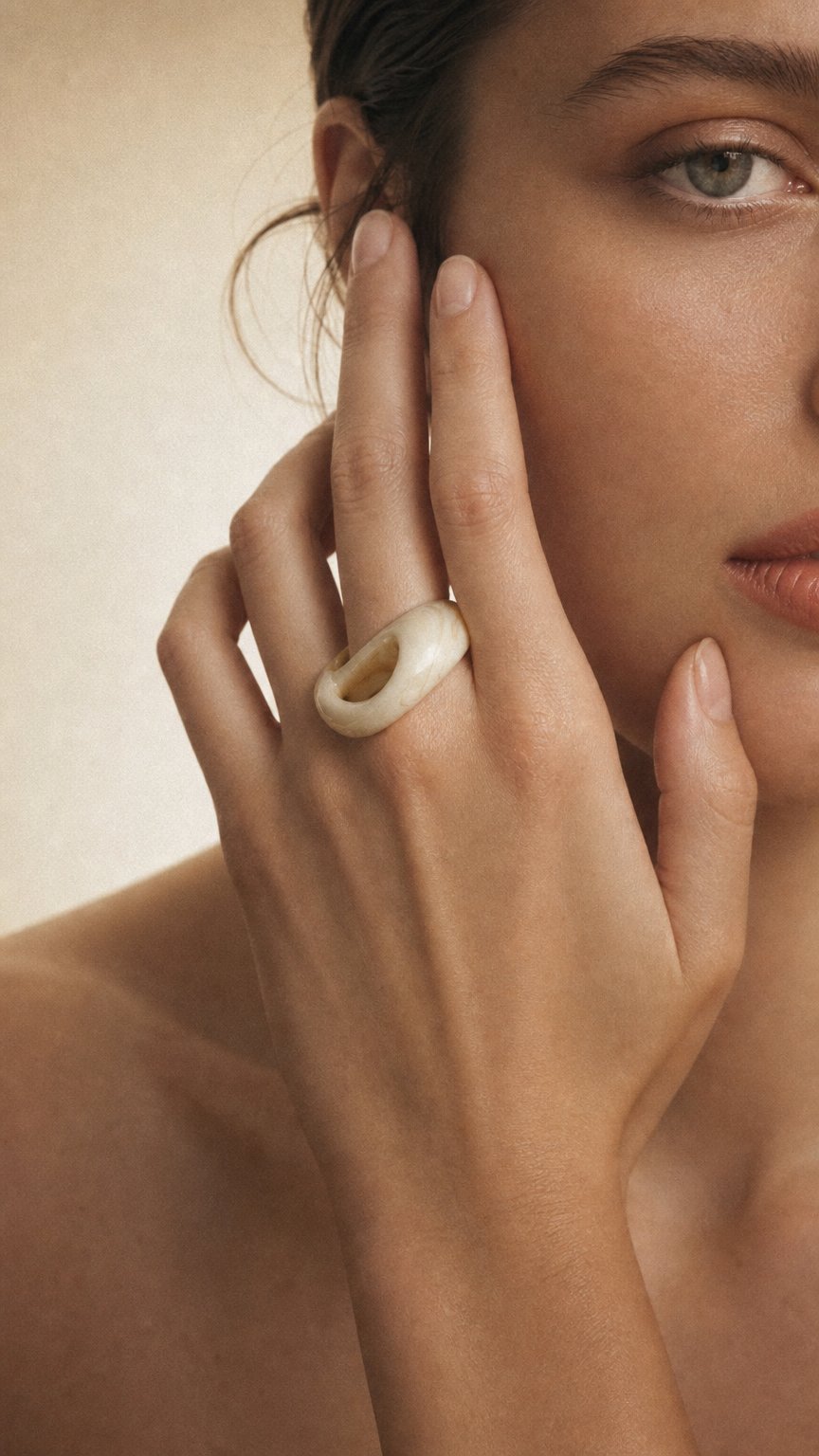 AI product shot of Somni Ring in Dunas - By Ayllón