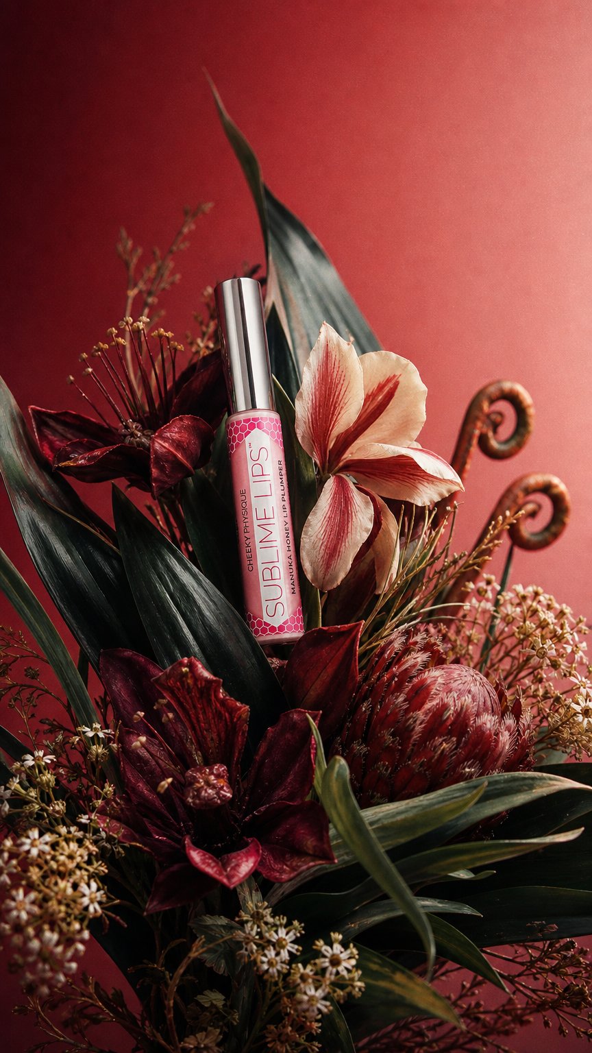 AI product shot of SUBLIME LIPS MANUKA HONEY LIP PLUMPER