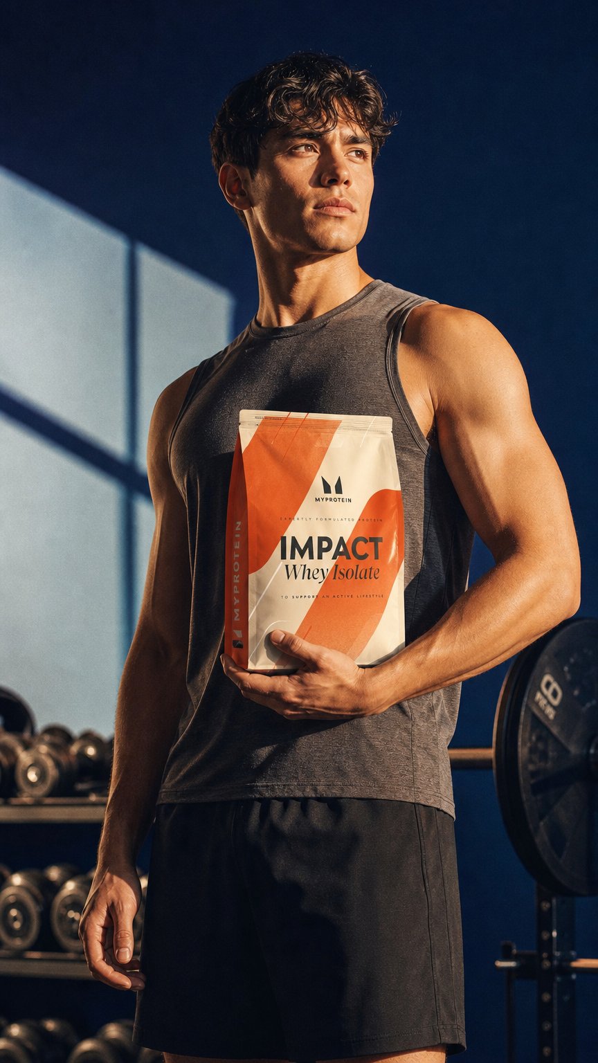 AI product shot of Impact ホエイ アイソレート