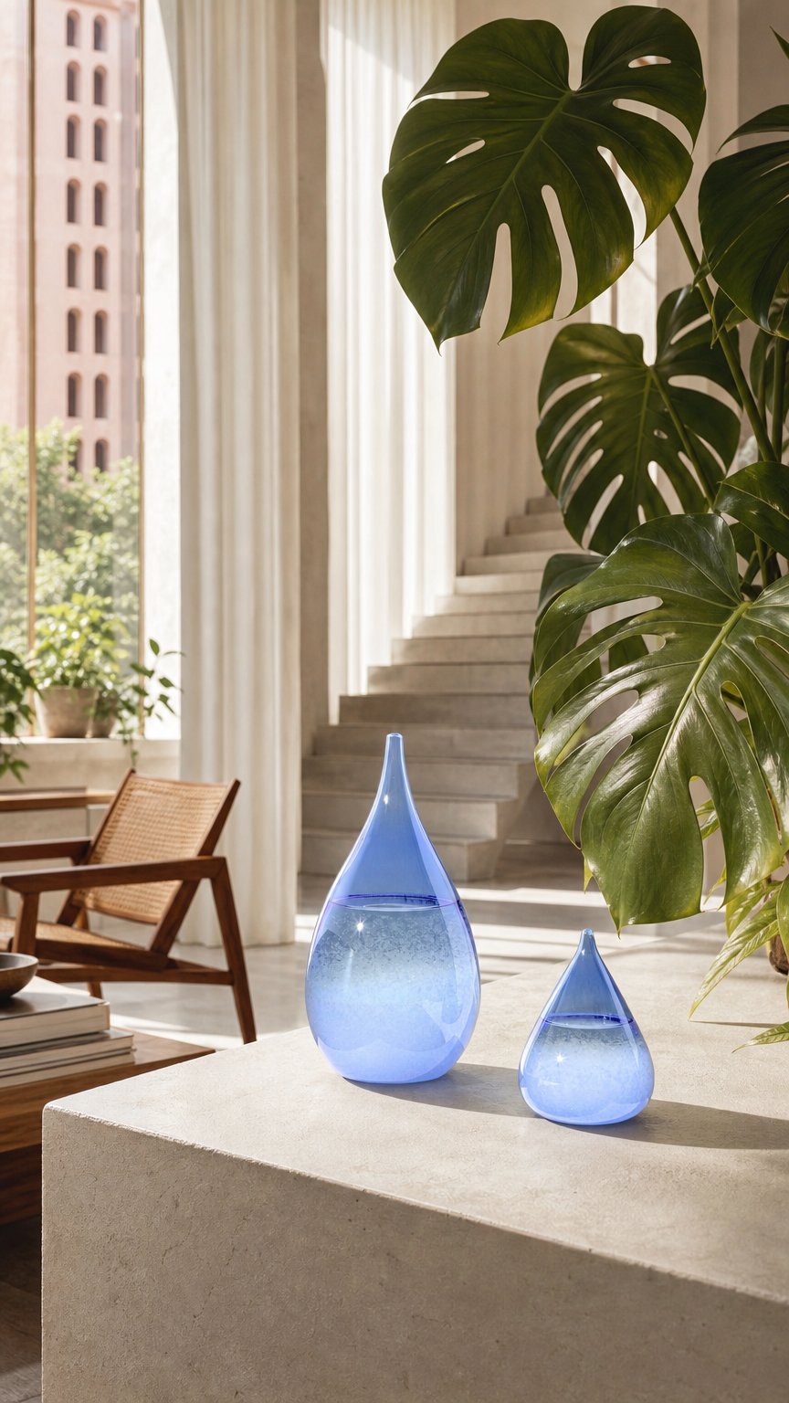 AI product shot of Weather Changing Water Droplets