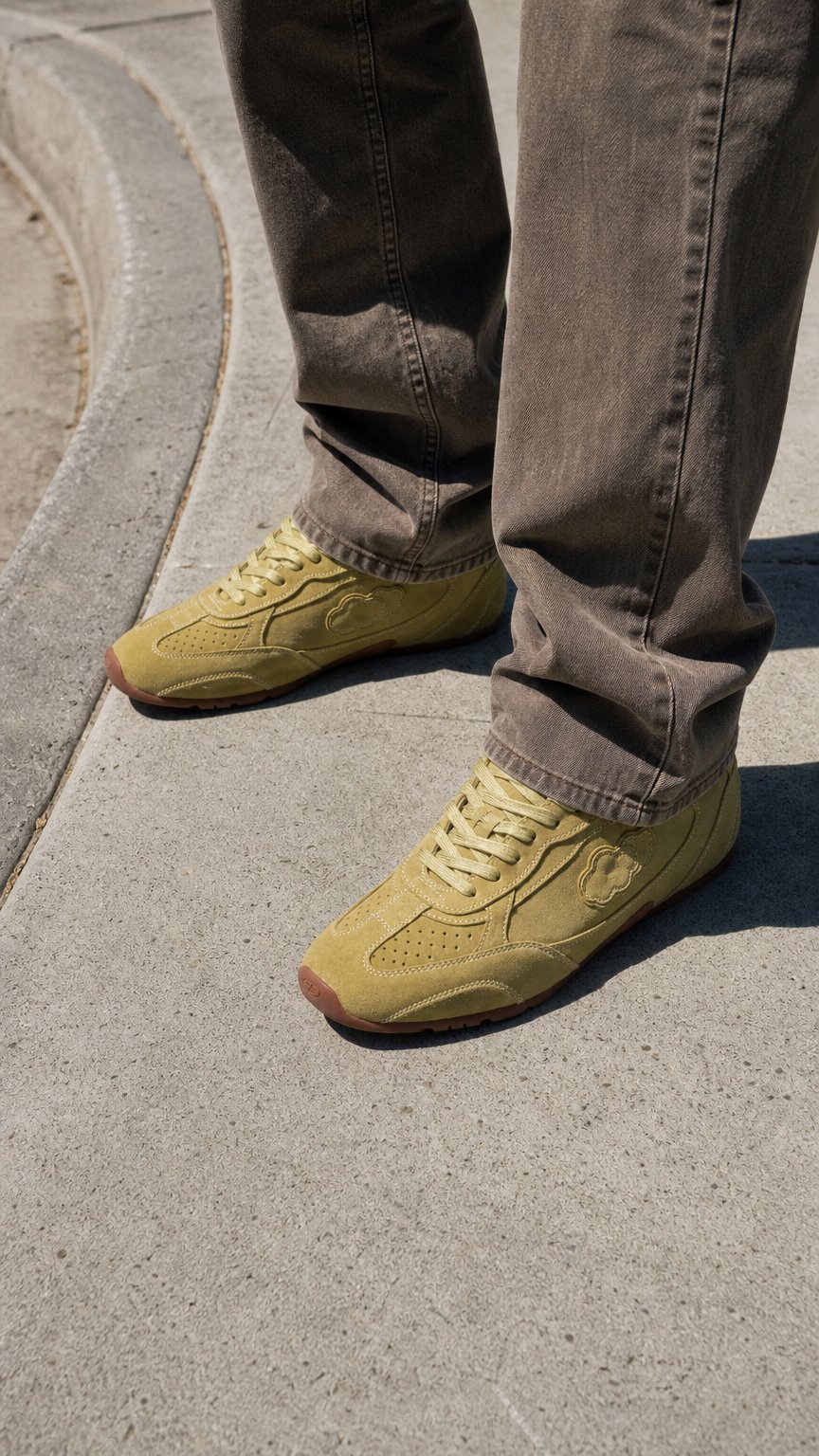 AI product shot of Away Day Lemongrass Yellow