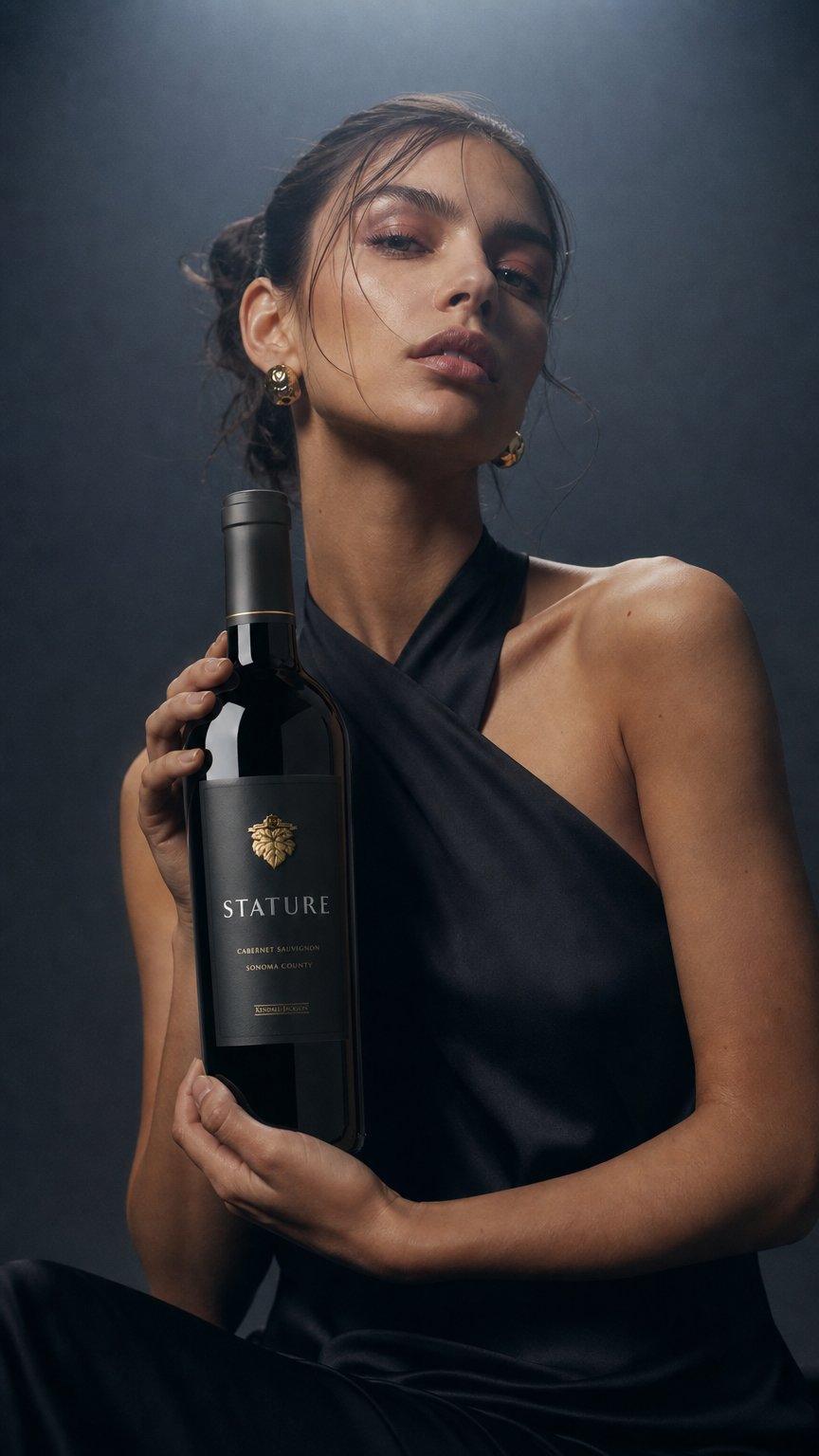 AI product shot of 2022 Stature Cabernet Sauvignon