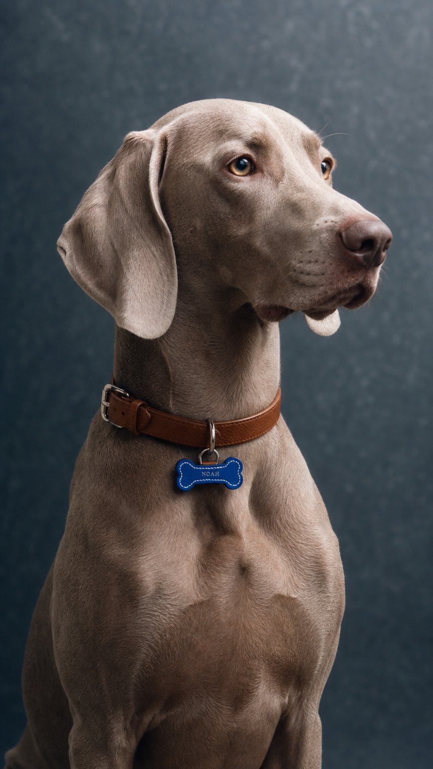 AI product shot of Personalized Blue Bone Charm