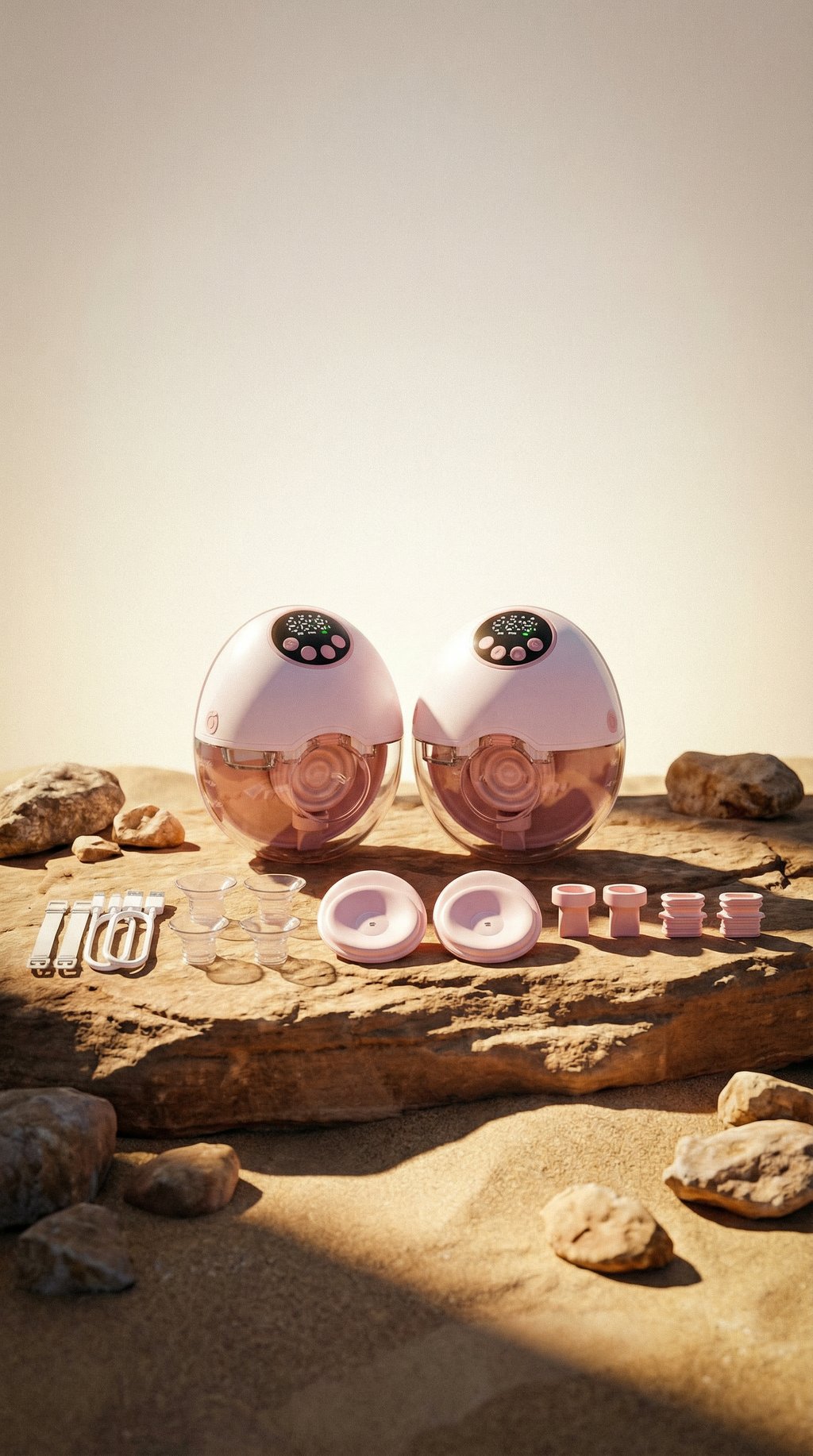AI product shot of משאבת חלב חשמלית Mamanest