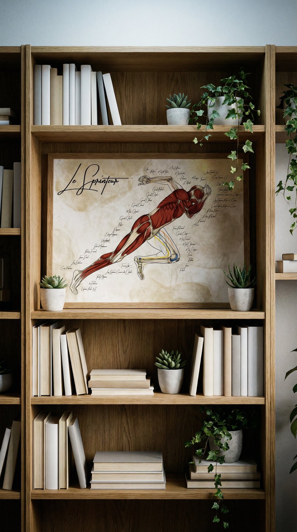 AI product shot of Planche anatomique du sprinteur