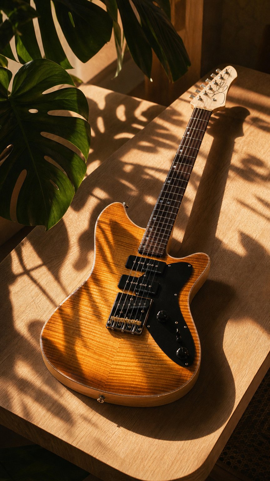 AI product shot of DL - Flame Maple