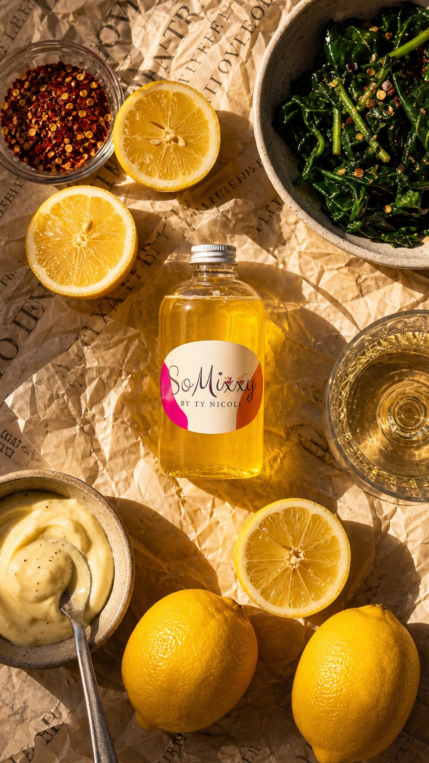 AI product shot of SoMixxy Jalapeno Agave Syrup