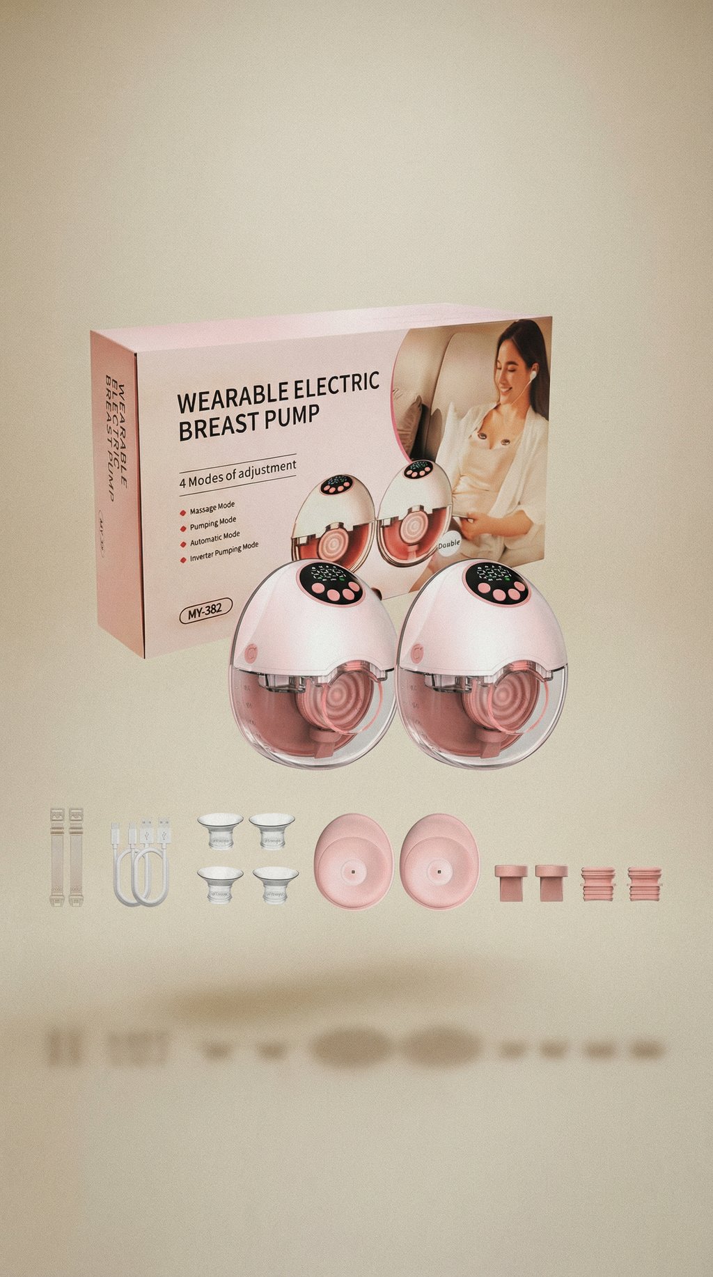 AI product shot of משאבת חלב חשמלית Mamanest