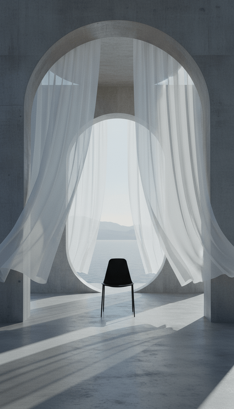 AI product shot of Svelti Dining Chair - Pure Black