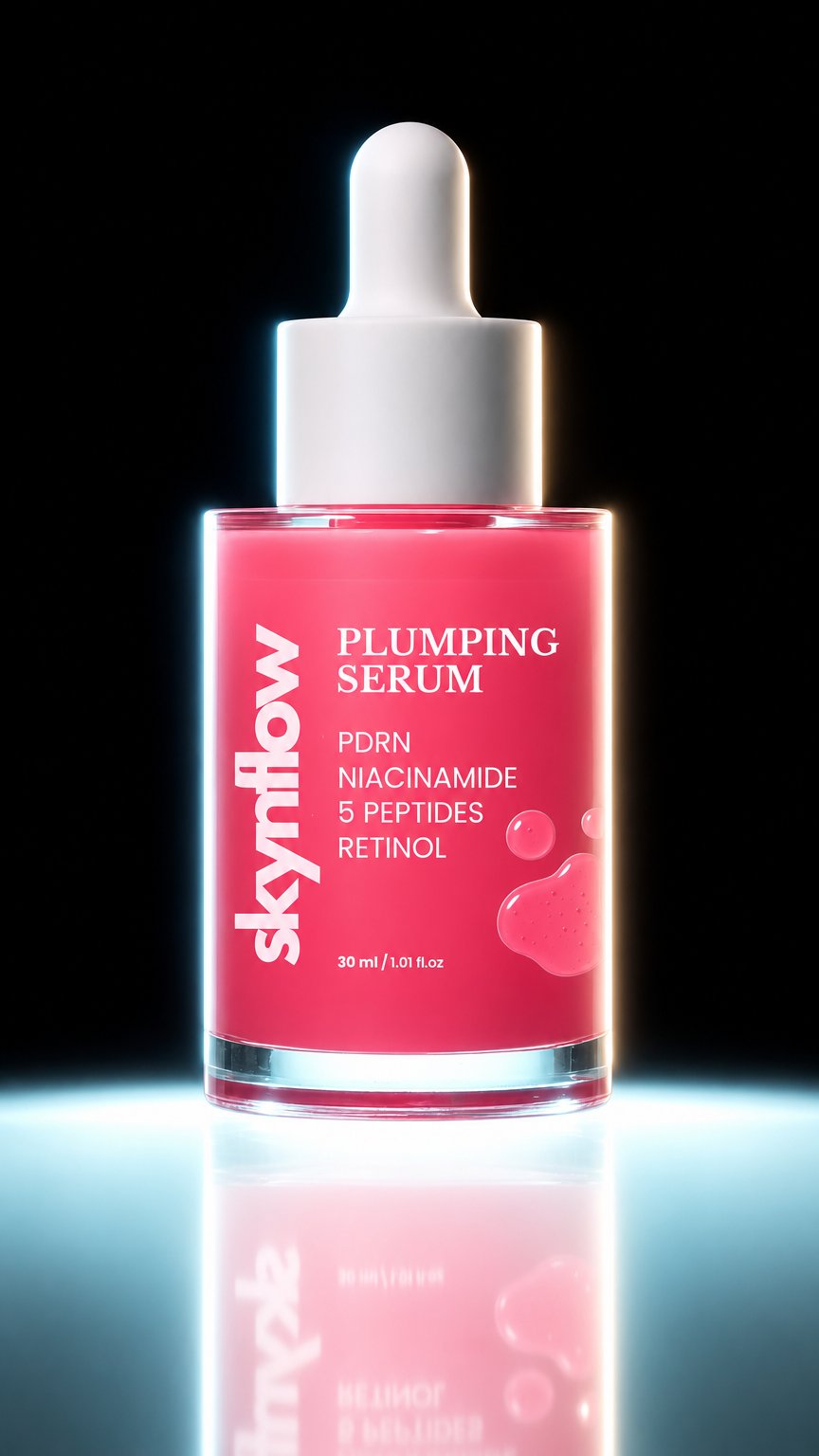 AI product shot of Plumping Serum - Peptides Pdrn Niacinamide Retinol
