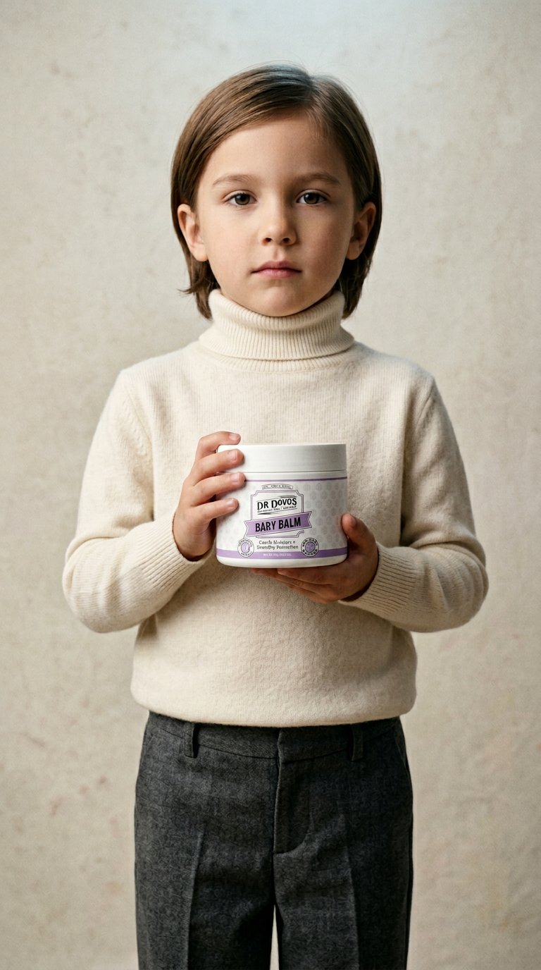AI product shot of Baby Balm