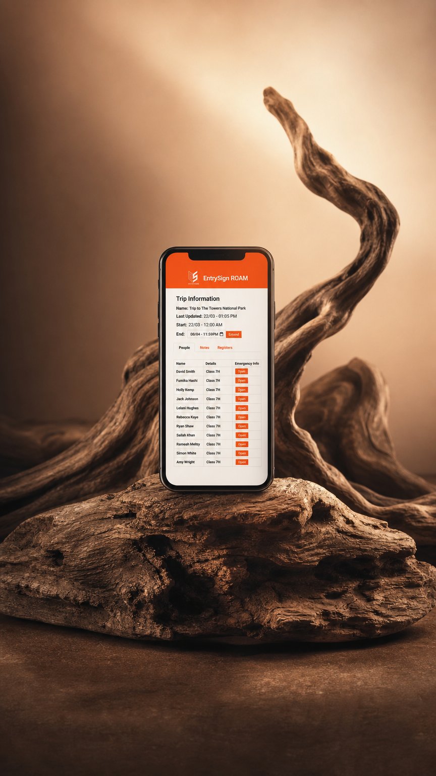 AI product shot of EntrySign ROAM