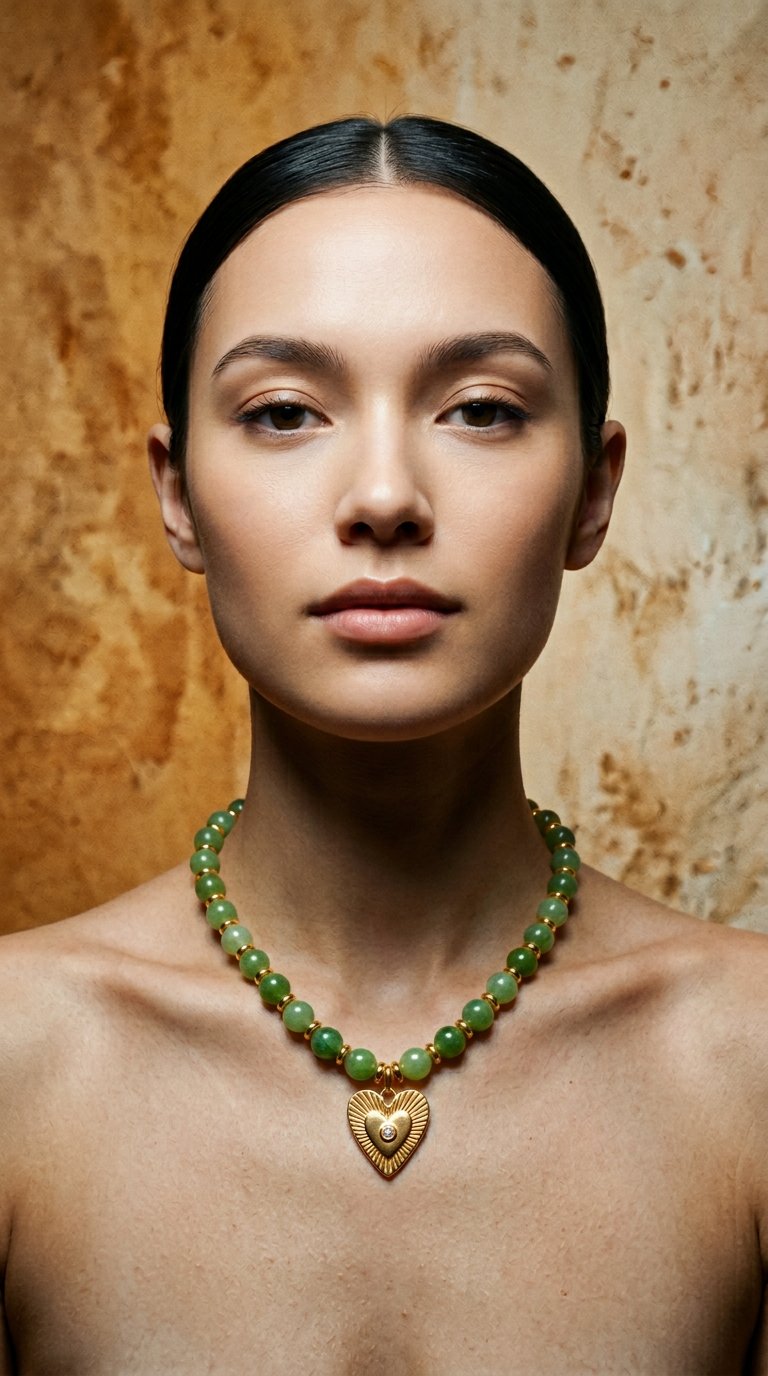 AI product shot of Lenny Necklace Lettuce