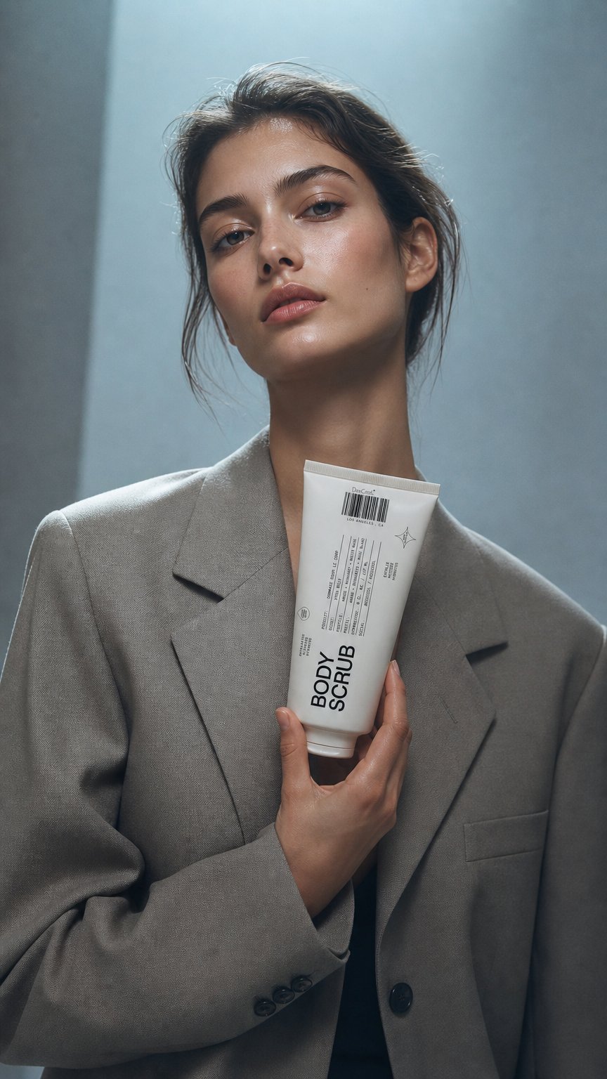 AI product shot of Body Scrub Xtra Milk