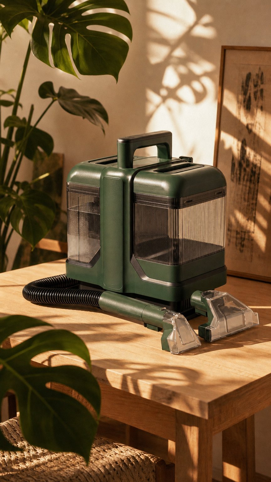AI product shot of CleanFriend SpotCleaner™ Tæpperenser