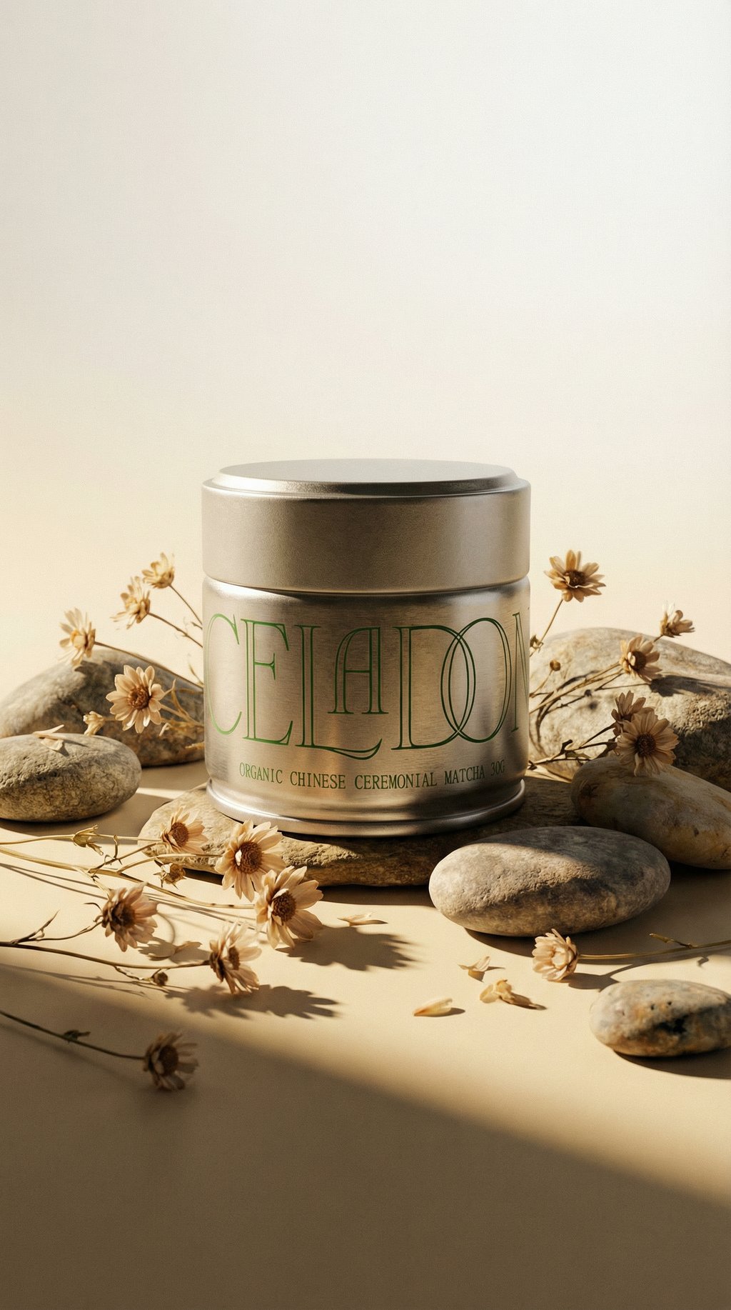 AI product shot of Celadon Matcha 30g