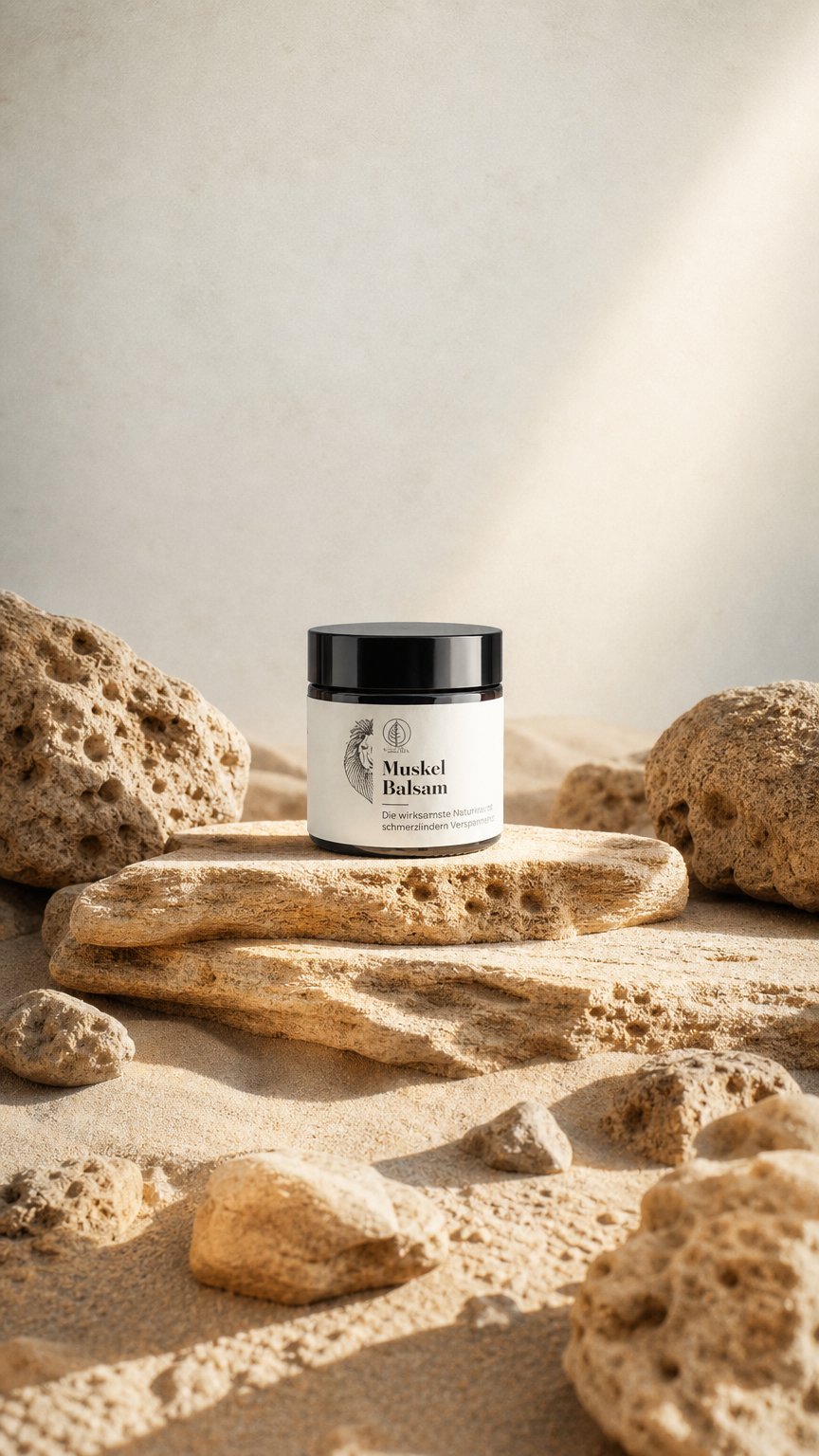 AI product shot of Muskel Balsam