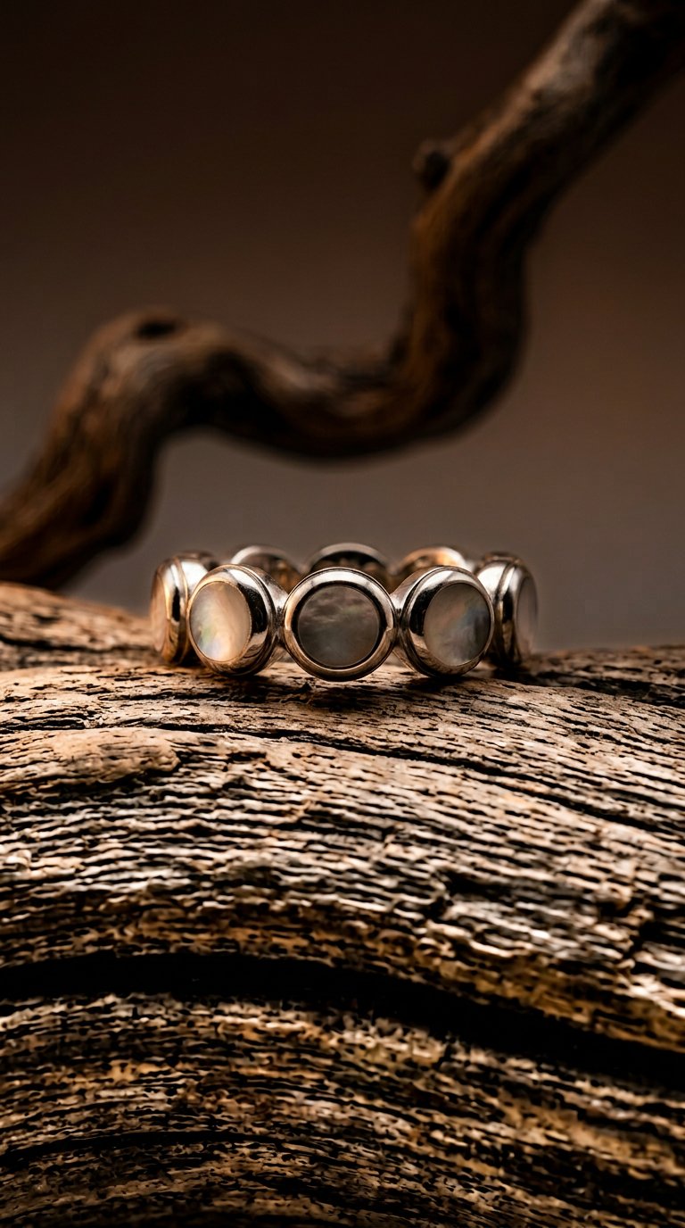 AI product shot of Again & Again & Again - 925 Silver Ring