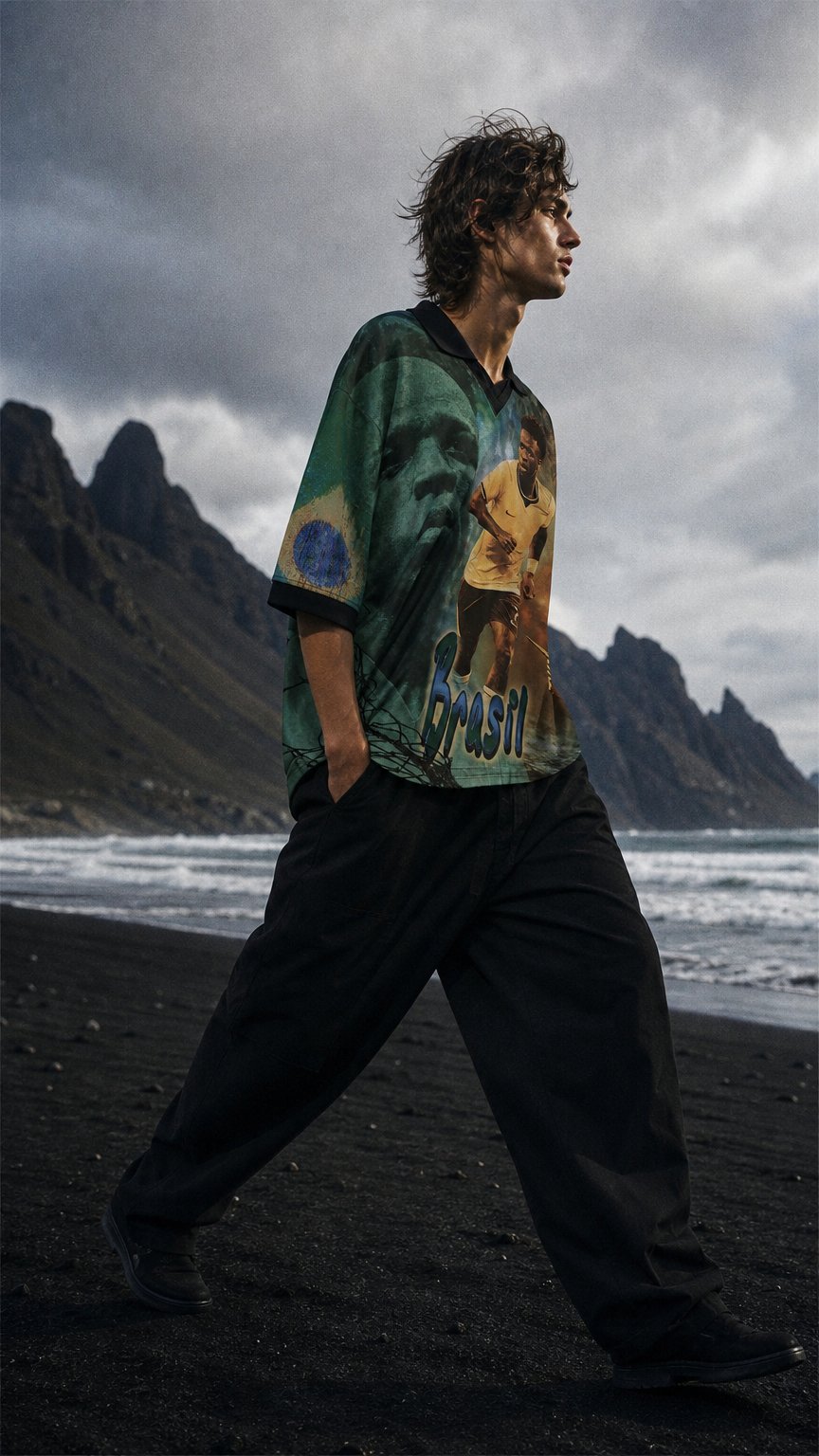 AI product shot of CJ X NIKE ATHLETES SERIES: RETRO JERSEY (VINI JR.)